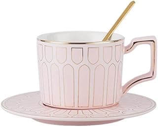 Tassen Tasse Keramik Kaffee und Untertasse Europäisches Licht Luxus Set Britischer Nachmittagstee