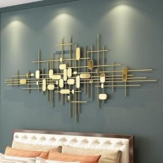 Moderne Luxus-3D-Wanddekoration aus Metall, elegante hängende Skulptur für Wohnzimmer, Schlafzimmer, Esszimmer, einzigartige Geschenkidee