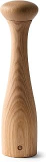 Crushgrind Lyon Gewürzmühle mit Keramikmahlwerk | Holz-Braun | Salz und Peffermühle mit verstellbarem Mahlgrad | Kräutermühle aus hochwertigen, nachhaltigen Materialien (Eiche, 30 cm)