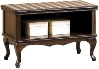 Casa Padrino Luxus Jugendstil Schuhschrank Dunkelbraun 80 x 42,5 x H. 48 cm - Kleiner Massivholz Flurschrank - Barock & Jugendstil Garderoben Möbel