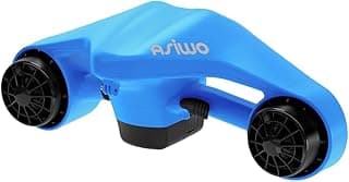 Asiwo Unterwasserscooter Tauchscooter mit Action Kamera Halterung, Seascooter mit Doppelmotor für Tauchen Schwimmen Schnorcheln Abenteuer und Fischen jagen
