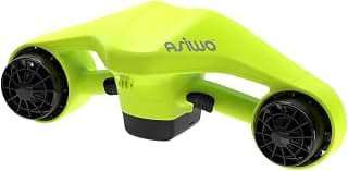 Asiwo Unterwasserscooter Tauchscooter mit Action Kamera Halterung, Seascooter mit Doppelmotor für Tauchen Schwimmen Schnorcheln Abenteuer und Fischen jagen