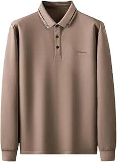 Herren-Polo-Shirt, modisch, Business, Luxus, langärmelig, lockeres Revers