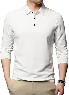 Luxus Kaschmir Langarm Poloshirt Herren Slim Fit Business Casual Klassische Polos Shirts