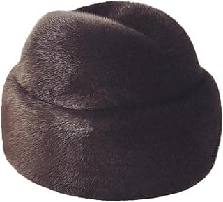 Luxus Winter Mann Pelz Bomber Hut Männlichen Echte Warme Schwarz Braun Caps für Papa, Braun 3, 7/7 1/4