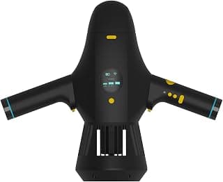 OBEST Tragbarer Unterwasser-Scooter, 5 Km/h Tauchscooter, Unterwasserscooter mit Action-Kamera-Halterung, LED-Anzeige, 3 Geschwindigkeitsmodus, für Tauchen Schnorcheln Abenteuer und Fischen, 4500 mAh