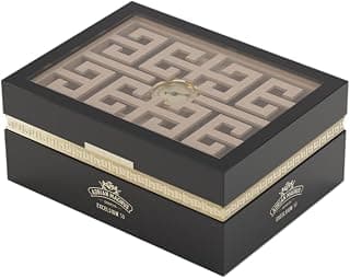 Zigarren Humidor ADRIAN MAGNUS Spanische Zeder hölzerne Zigarrenbox, Exceslium 50, Hygrometer, Luxus Humidor, 50-75 Zigarren