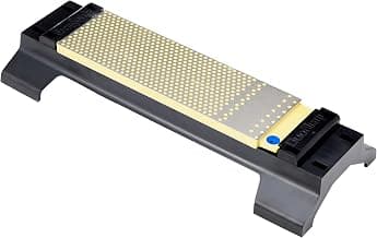 DMT DuoSharp®Plus™ Diamant Schleifstein 8" mit Basis Extragrob/Grob | Doppelseitiger Messerschärfer in Profiqualität | 20cm Wetzstein für Messer und Werkzeuge | Made in USA | WM8CX-WB