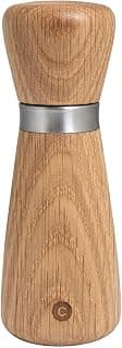 Crushgrind Kyoto Gewürzmühle mit Keramikmahlwerk | Salz und Pfeffermühle mit verstellbarem Mahlgrad für grobes Salz | Kräutermühle aus hochwertigen, nachhaltigen Materialien (170 mm, Eiche Natur)