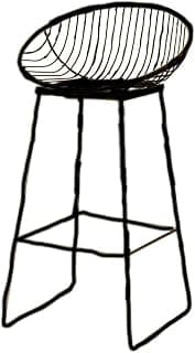 Moderner goldener Barhocker mit Rückenlehne, Hochstuhl für Küchenmöbel, Schmiedeeisen, Barhocker für leichten Luxus und Freizeit, schlichtes Design (A5, 75 cm)