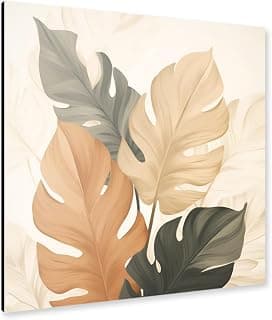 artboxONE Alu-Print 60x60 cm Luxus Monstera von Künstler Carina