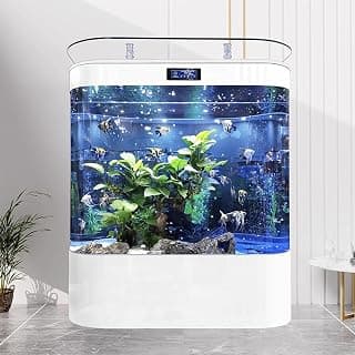 Intelligentes Luxus-Aquarienset, Großes Ökologisches Heimaquarium, Integriertes Vertikales Aquarium, Mit Beleuchtungs- Und Filtersystem, Komplette Aquarienausrüstung,Length 150cm e
