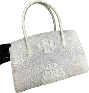 Klassische Damen-Tragetasche aus echtem Krokodilleder, große Henkeltasche, Alligatorleder, Damen-Arbeitstasche