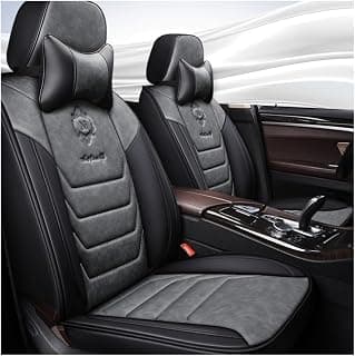 Sitzbezüge Auto Autositzbezüge Universal Set für Hummer All Models Hummer H2 2008 Hummer H3 Auto Zubehör,Grauer Luxus