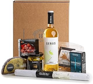 OLMEDA ORÍGENES - Olmeda Super Gourmet Geschenke für Feinschmecker - Sortiment an Weinen, Wurstwaren, Tapas, Konserven, Snacks und Süßigkeiten (Spanische Produkte)