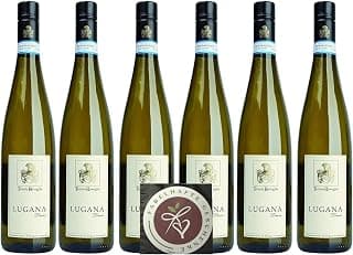6er Vorteilspaket Lugana Limne DOC 2025 | Tenuta Roveglia | Weißwein aus Italien | trocken | 6 x 0,75l | mit Drop Stop Weinausgießer FABELHAFTE GESCHENKE