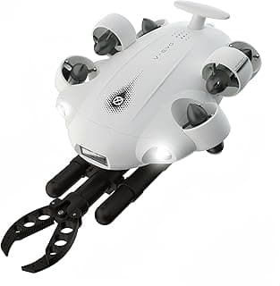 FIFISH V-EVO 4K Unterwasser-Drohne mit Roboterarm AI-Visionssperre 360° allrichtungsfähige Bewegung 100M Tauchen Unterwasser-ROV (Roboterarm hinzufügen)