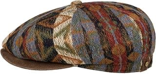 Hatteras 8-teilige Flatcap Ethnic Jacquard Ballonmütze Unisex