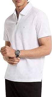 Herren Sleek Pique Short Sleeve Zip Polo Kurzärmeliges Poloshirt aus elegantem Piqué mit