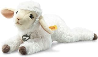 Steiff Boecky Lamm - 35 cm - Kuscheltier - Creme liegend, Whisper White, 067440