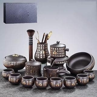 Teeservice, Nachmittagsteeservice, Teeservice, chinesisches Teeservice, leichtes Luxus-Teeservice für den Haushalt, automatische Zisha-Teekanne