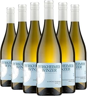 Burkheimer Gewürztraminer Weißwein trocken – Spätlese aus dem Schlossgarten zartrauchiger Rosenduft & fruchtige Würze - Lebensfreude Kollektion - vom Kaiserstuhl (6 x 0,75l)