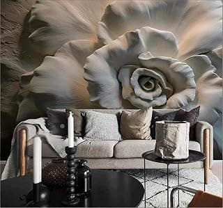Dreidimensional Relief Rosen Abstrakt Kunst 3D Tapeten Tapete Luxus Home Esszimmer Fototapete Effekt Wohnzimmer Schlafzimmer Kinderzimmer-430cm×300cm