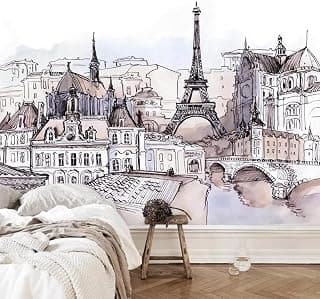 Abstrakt Turm Aquarell Handgezeichnet Stadtarchitektur 3D Tapeten Tapete Luxus Home Esszimmer Fototapete Effekt Wohnzimmer Schlafzimmer Kinderzimmer-430cm×300cm