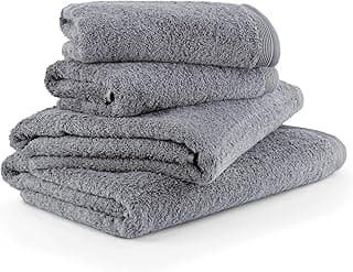 MÖVE Superwuschel Handtuch-Set, 2 Duschtücher 80 x 150 cm & 2 Handtücher 50 x 100 cm, Made in Germany, 100% Baumwolle, stone