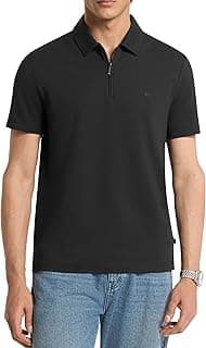 Herren Sleek Pique Short Sleeve Zip Polo Kurzärmeliges Poloshirt aus elegantem Piqué mit