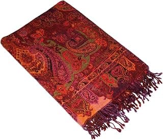Lorenzo Cana Luxus Wolldecke Jacquard gewebt aus feinster Wolle vom Merino Lamm Paisley Wohndecke Decke Wolle Sofadecke Kuscheldecke 140 cm x 200 cm - 9612077