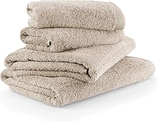 MÖVE Superwuschel Handtuch-Set, 2 Duschtücher 80 x 150 cm & 2 Handtücher 50 x 100 cm, Made in Germany, 100% Baumwolle, cashmere