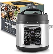Crockpot Turbo Express Multikocher | 5,6 l (mehr als 6 Personen) | 14-in-1-Zubereitungsmöglichkeiten | SchongarerDampfreinigerSchnellkochtopf & mehr |CSC062X