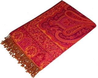 Lorenzo Cana Luxus Wolldecke Jacquard gewebt aus feinster Wolle vom Merino - Lamm Paisley Wohndecke Decke Wolle Sofadecke Kuscheldecke 140 cm x 200 cm - 9625877