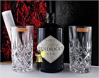 H-BO Geschenk Hendrick's Small Batch Gin + 2 Gläser + 1 Ausgießer Totenkopf