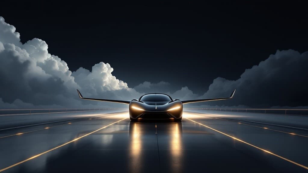 Im Luxuswagen auf Asphalt und über den Wolken - mit dem Aeromobil 4.0