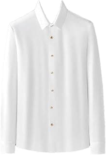 Luxus-Hemd aus Seide, Business-Stil, Knopfleiste, langärmelig, Frühling, lässig, einfarbiges Hemd