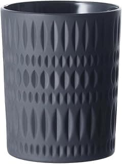 Nachtmann Ethno Whisky Tumbler, 6-teiliges Whiskybecher-Set, 304 ml, Schwarze Whiskygläser aus Kristallglas mit Schliffdekor, Spülmaschinenfest, Schwarz, 105395-3