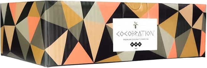 Shisha Grill Kohle Öko Kokosnuss Naturkohle - 27 mm natürliche Shishakohle aus Kokosnussschalen, ohne Zusatzstoffe und wenig Aschebildung (20 KG)