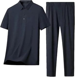 Herren-Sommer-Hemd, bügelfrei, leicht, luxuriös, Kunstseide, kurzärmelig, Gentleman-Stil