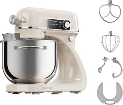 Dreame BioKnead™ Küchenmaschine mit Rührschüssel. Patentierter Doppelknethaken und leiser 800-W-DC-Motor für 6-L-Schüssel. Digitales Display, 12 Geschwindigkeiten