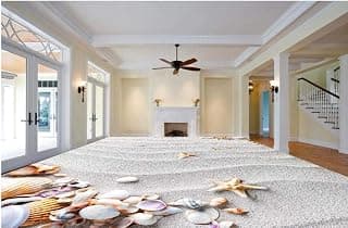 3d Bodenfliesen Strand Muscheln Luxus Tapeten 3d Bodenmalerei Mädchen Schlafzimmer Tapete 3d Böden Foto Wandbild-400 * 280cm