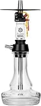 AMOTION Flash Bang | Einzigartiges modernes Design gepaart mit wunderschönem Blowoff | Designer Shisha | Kleine Wasserpfeife mit vielen Details (Amber)