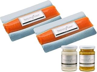Gourmet-Set ROYAL - Geräuchertes Lachs Filet Royal mit 2 Gourmetsaucen/TOP Kühlversand (Gourmet-Set ROYAL 460g inkl 2 Lachs-Saucen)