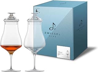 Zwiesel Glas Whisky Nosing Glas Alloro, in Handarbeit mundgeblasene Whiskygläser mit Deckel, ästhetische Tritan®-Kristallgläser für Whisky (Art.-Nr. 122090)