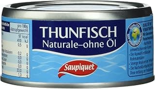 Saupiquet Thunfisch - stücke in Wasser, 24er Pack (24 x 185 g)