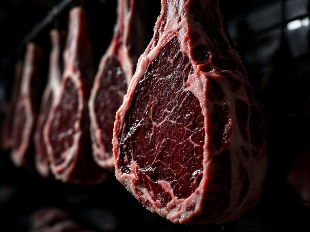 Edles Fleisch reift in kontrollierter Kühle zur Perfektion