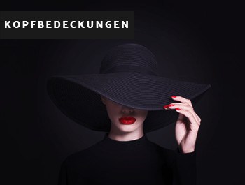 Luxus Kopfbedeckungen in Schwarz