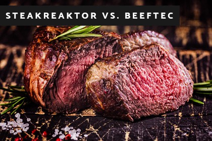 Steak mit Steakreaktor-Beeftec gebraten