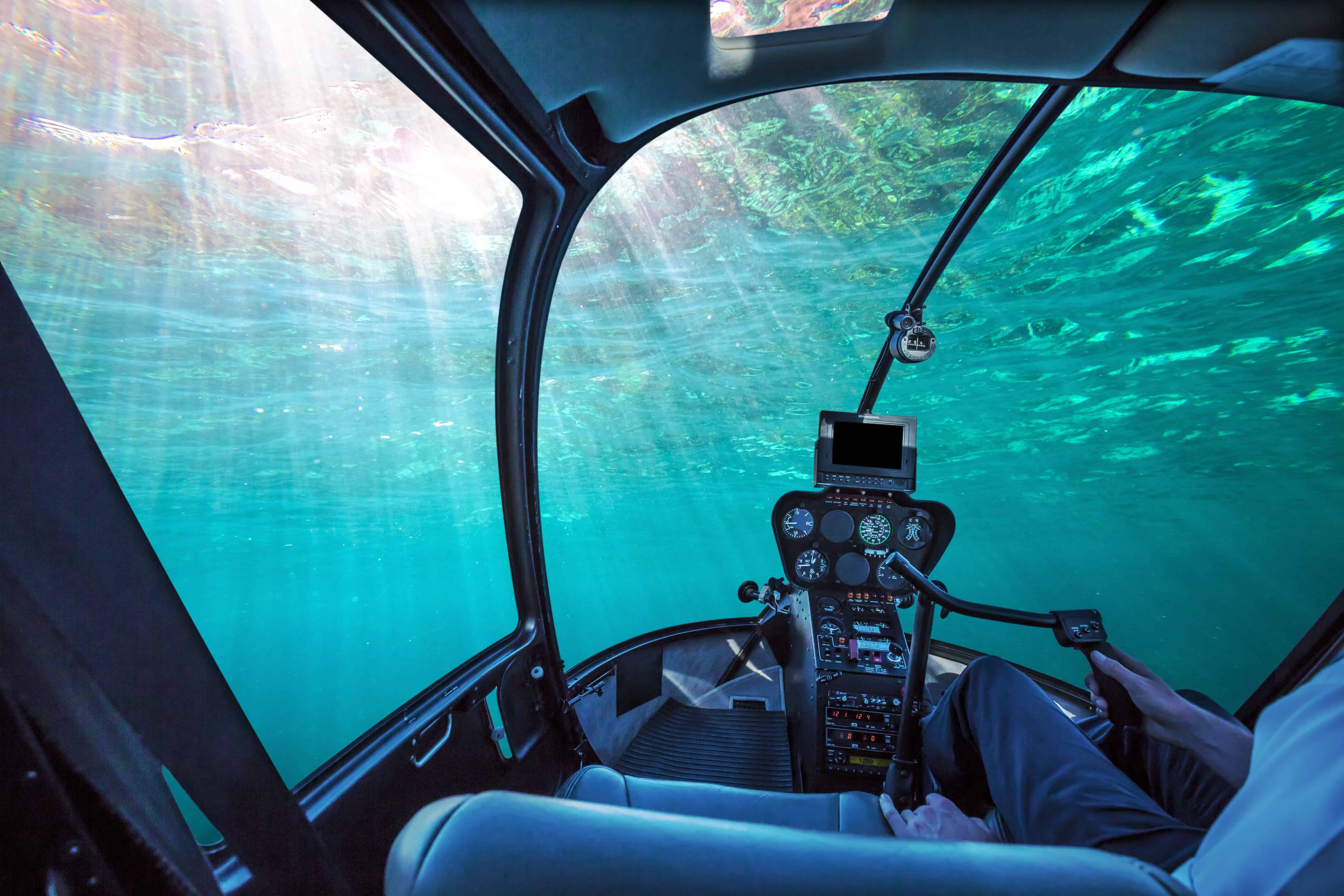 Ausblick aus einem Luxus U-Boot
